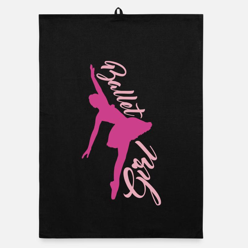 Balletttänzerin Mädchen Organic Geschirrtuch