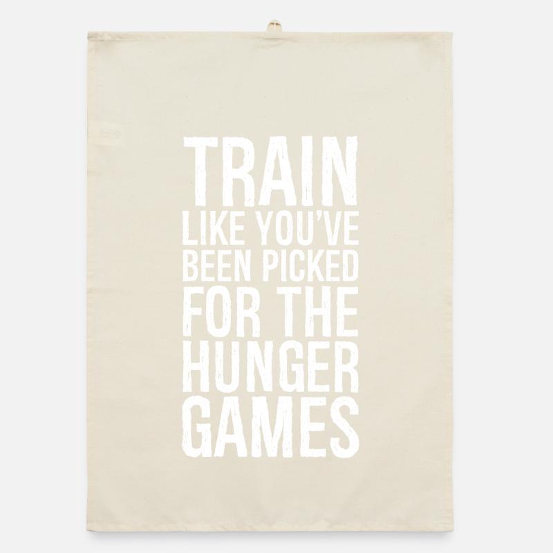 train like you've been picked Organic Geschirrtuch