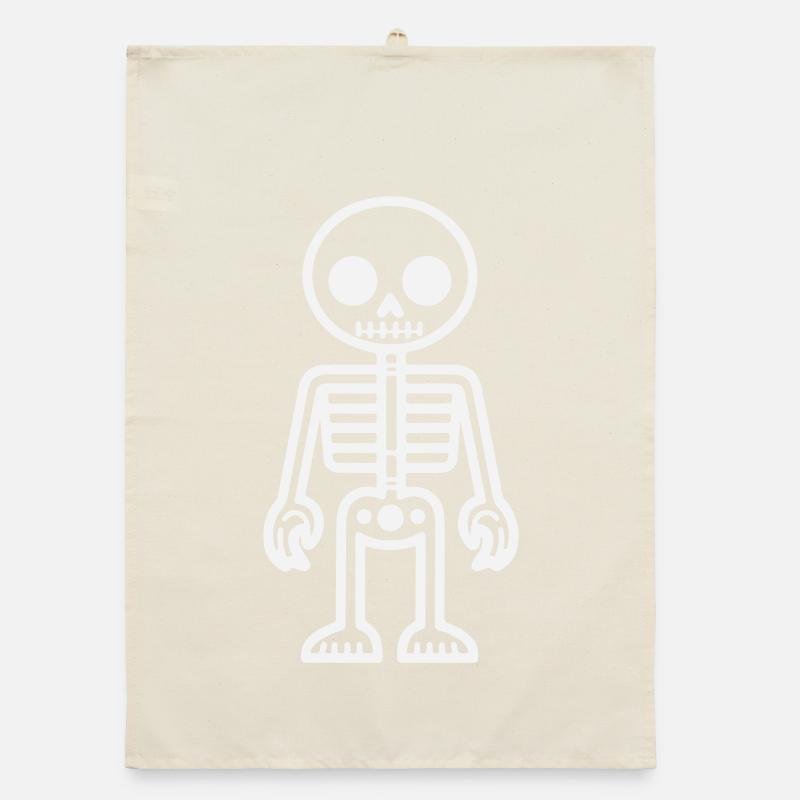 Conception squelette de style rétro Torchon bio