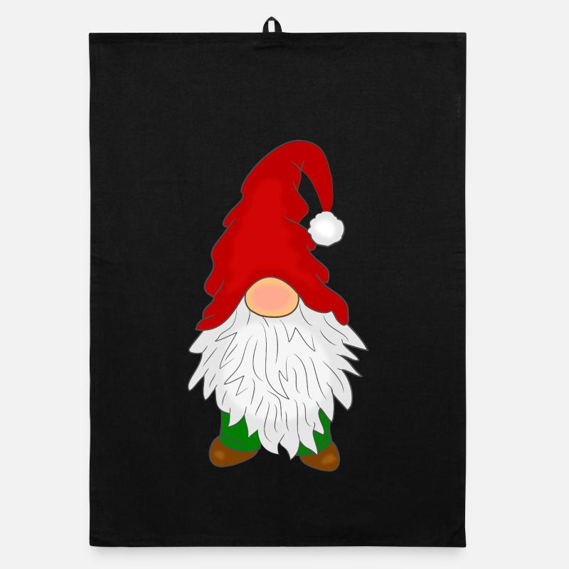 Wichtel mit Bart Organic Geschirrtuch