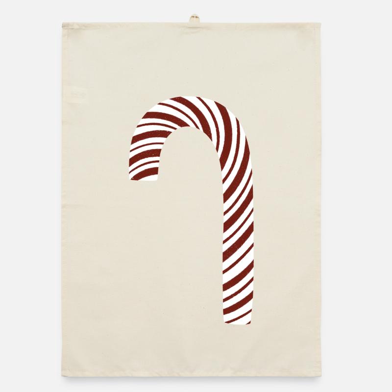Candy Cane Organic dish towel