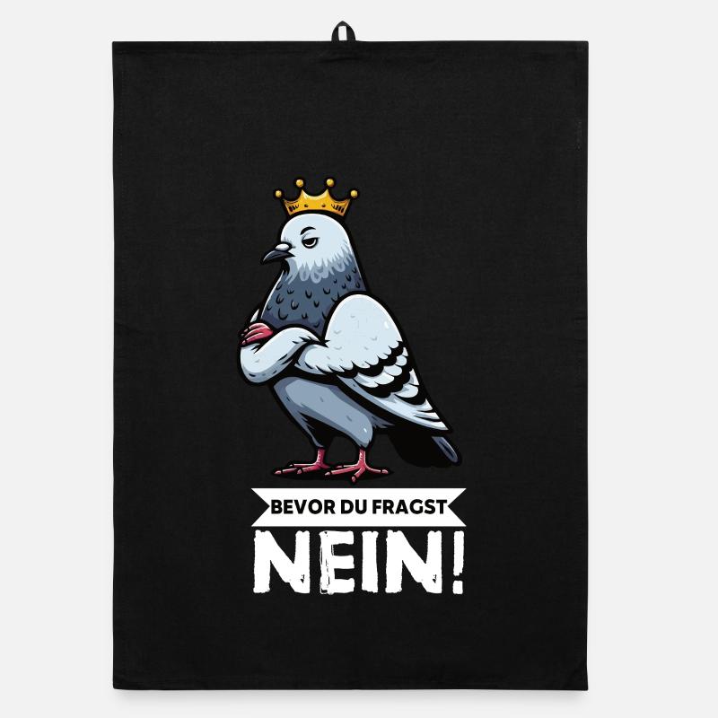 Bevor Du Fragst Taube Tauben Taubenliebhaber Vogel Organic Geschirrtuch