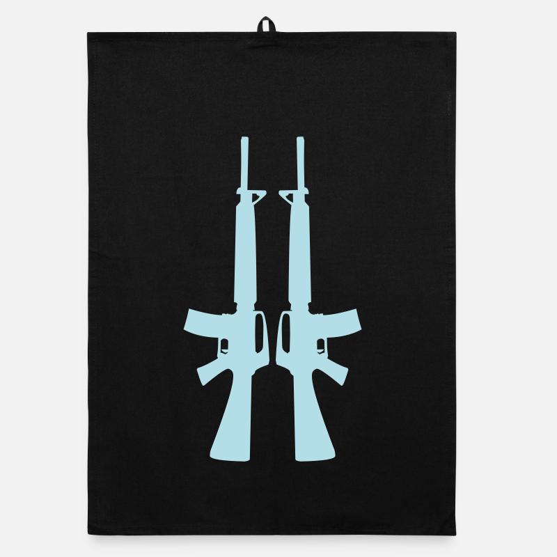 Silhouette du fusil double Torchon bio