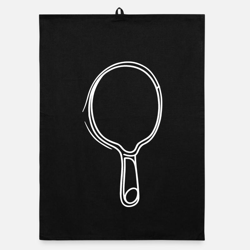 Table tennis racket Drawing Organic dish towel
