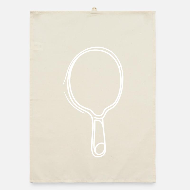 Table tennis racket Drawing Organic dish towel