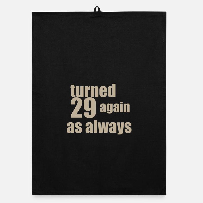 29 again birthday Organic dish towel