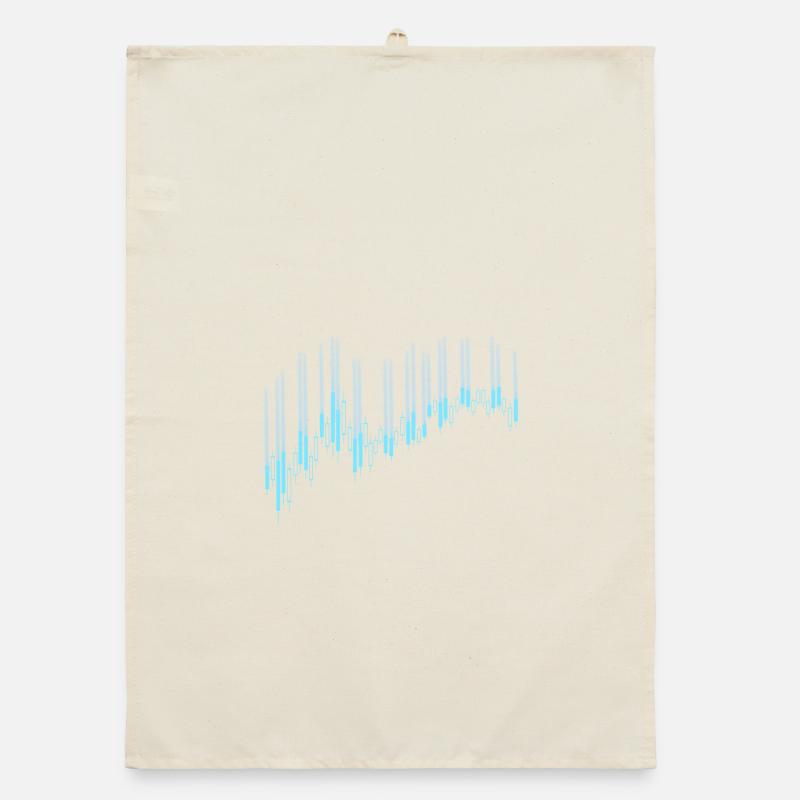 Candlestick chart Organic dish towel