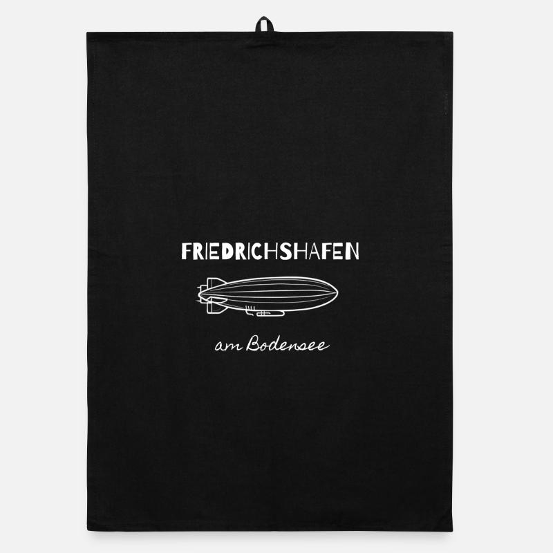 Bodensee Zeppelin Friedrichshafen Organic Geschirrtuch