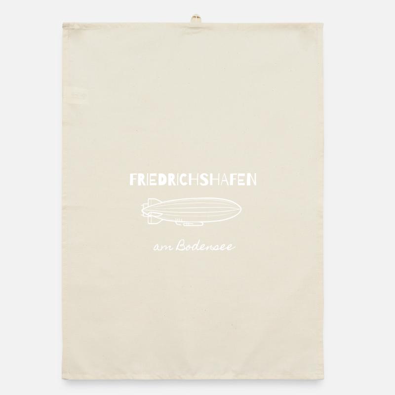 Bodensee Zeppelin Friedrichshafen Organic Geschirrtuch