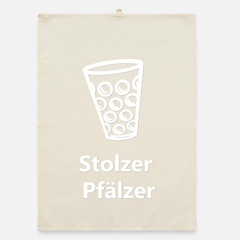 weinschorle, Stolzer Pfälzer, coole Pfälzersprüche Organic Geschirrtuch