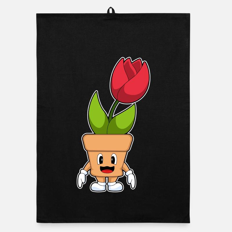 Pot de fleurs Tulipes Fleurs Torchon bio