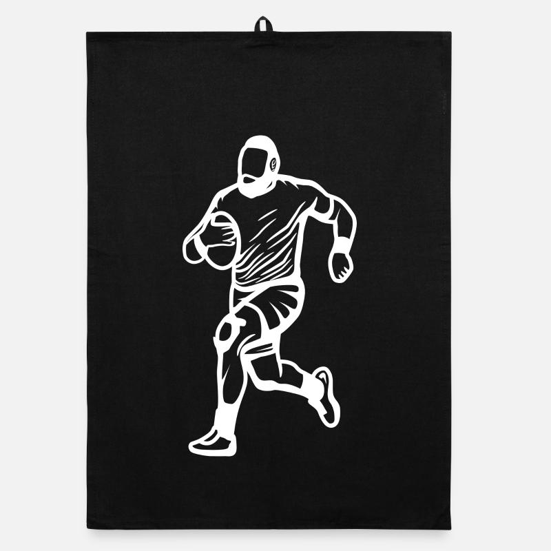 Rugby player Organic dish towel