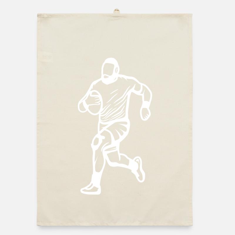 Rugby player Organic dish towel