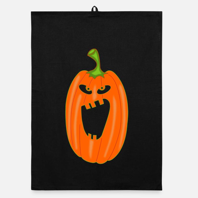 Pumpkin Halloween Organic dish towel