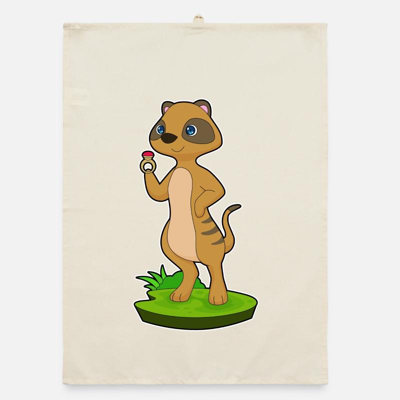 Meerkat Ring Organic dish towel