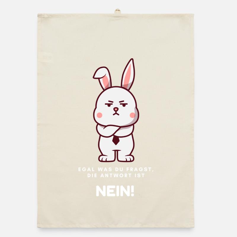 Le lapin dit non ! Torchon bio