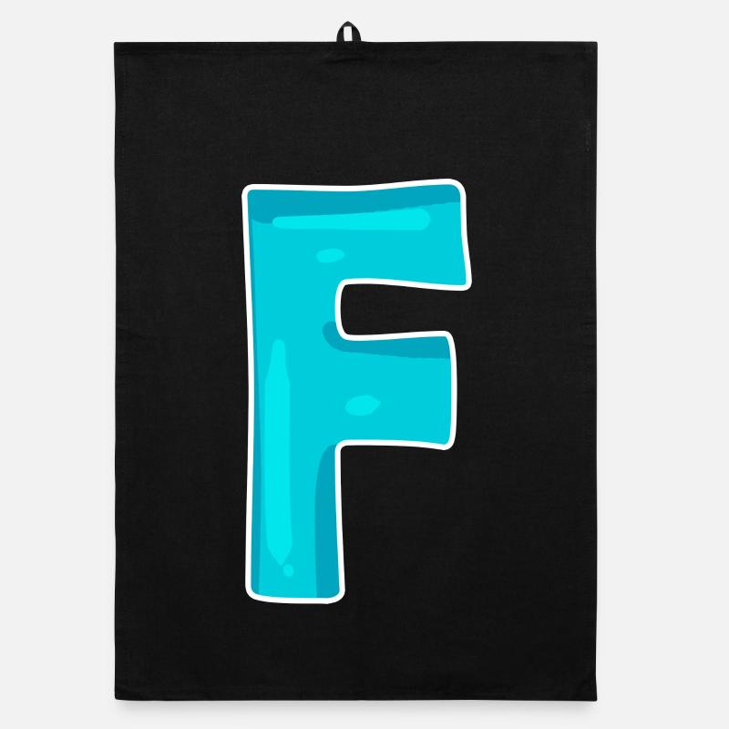 Name Buchstabe F Organic Geschirrtuch