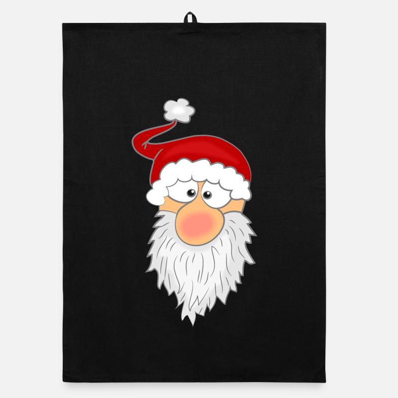 Weihnachtsmann Gesicht Organic Geschirrtuch