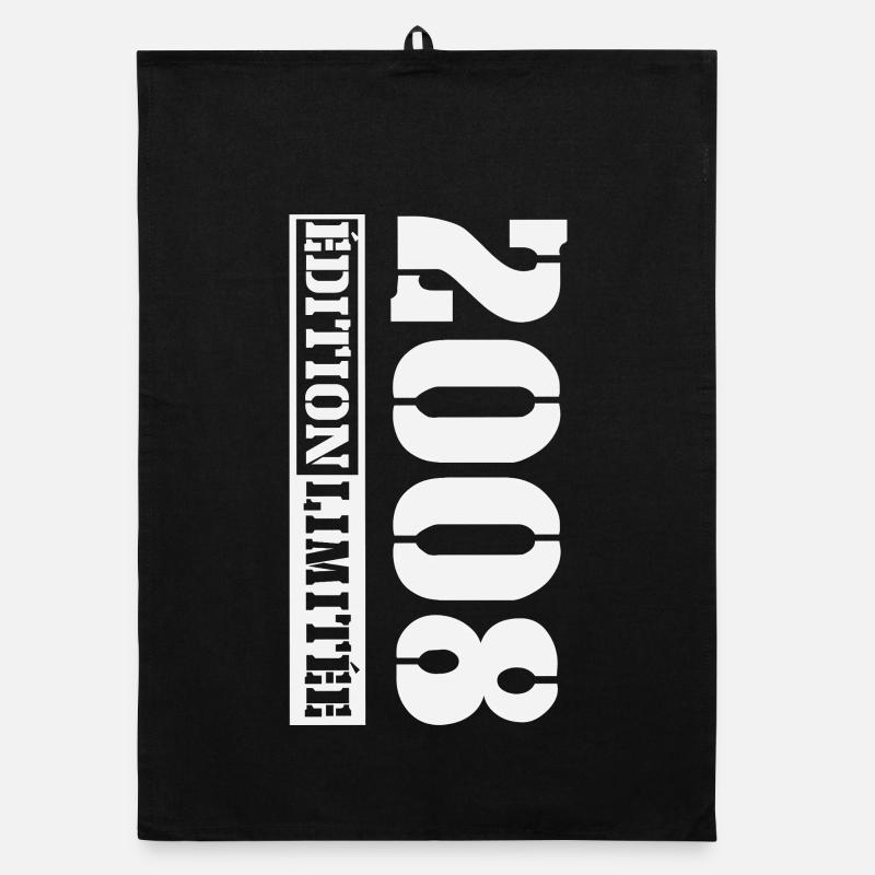 Vintage 2008 Vintage Anniversaire Rétro Cadeau Torchon bio