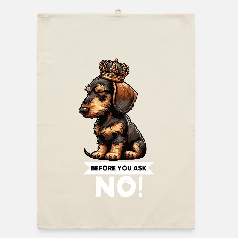 Avant de demander teckel à poils forts teckel Torchon bio