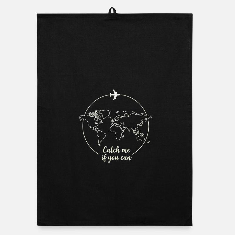 Catch me Travel Design - Organic Geschirrtuch - Schwarz