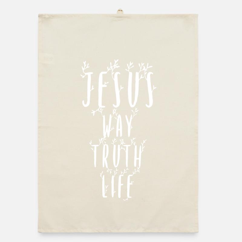 Jesus Christus Jesus Christus Jesus Organic Geschirrtuch