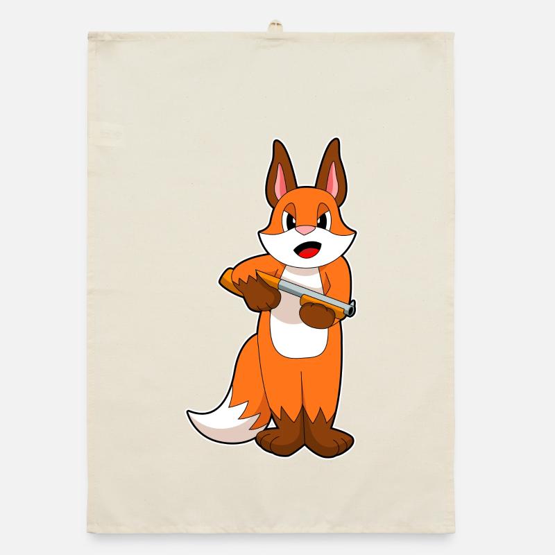Fuchs Schrotflinte Organic Geschirrtuch