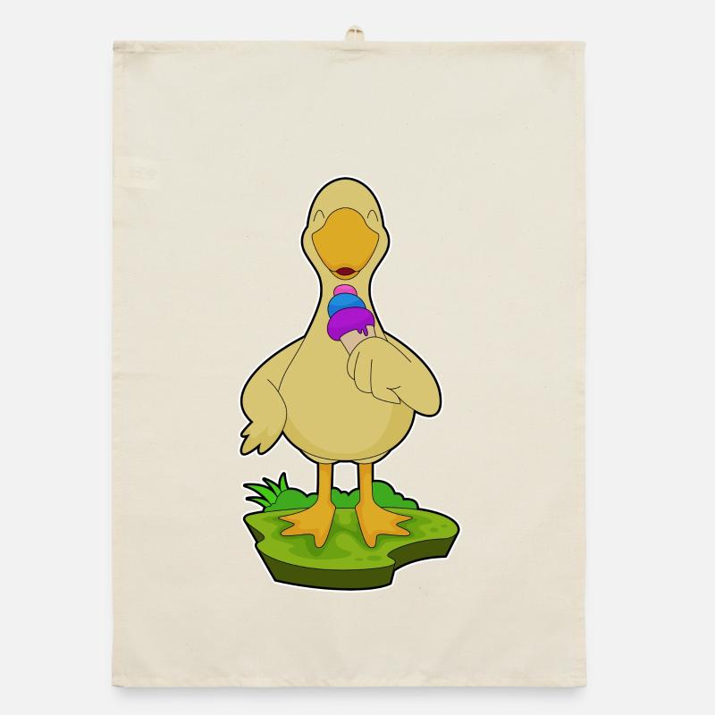 Duck Waffle Ice Cream Organic dish towel