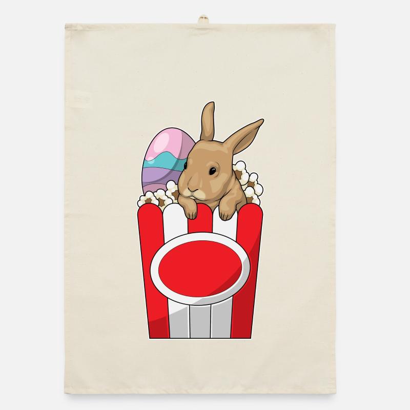 Popcorn de Pâques Bunny Torchon bio