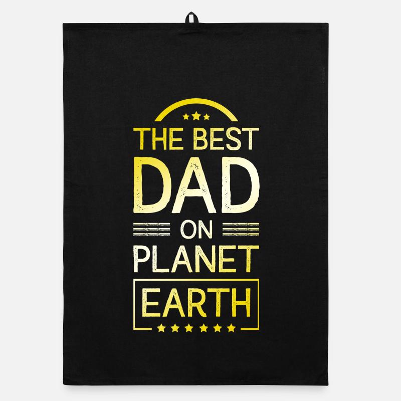 The Best Dad Father's Day Organic dish towel