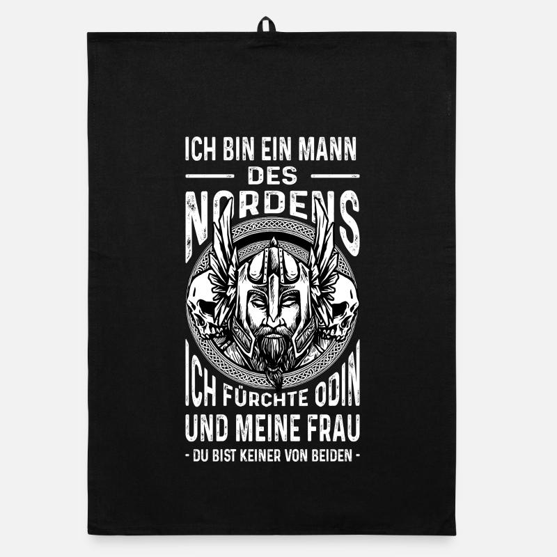 Ich Bin Ein Mann Des Nordens Wikinger Geschenk Organic Geschirrtuch