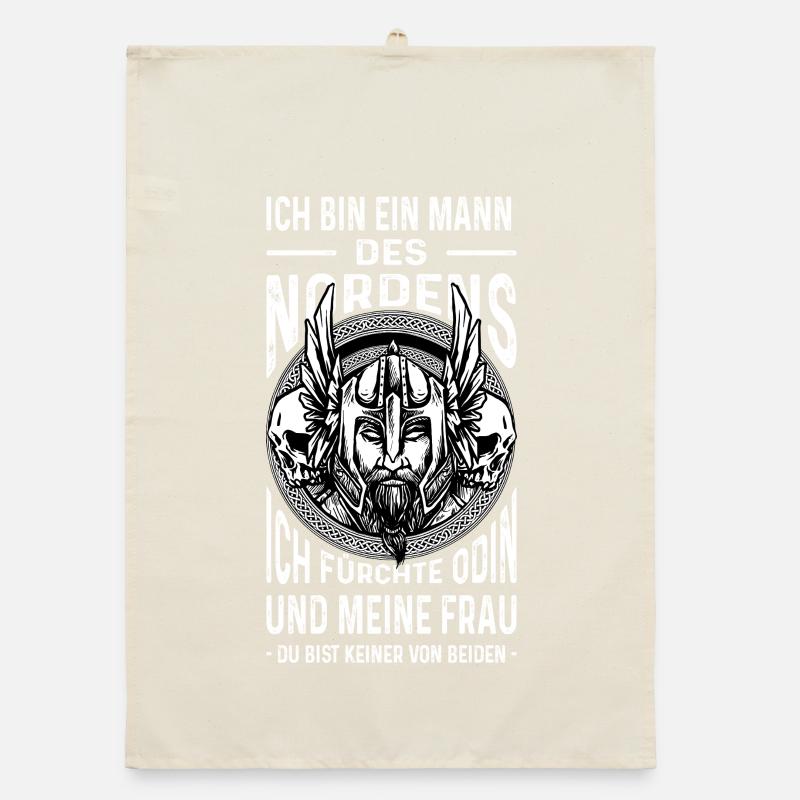 Ich Bin Ein Mann Des Nordens Wikinger Geschenk Organic Geschirrtuch