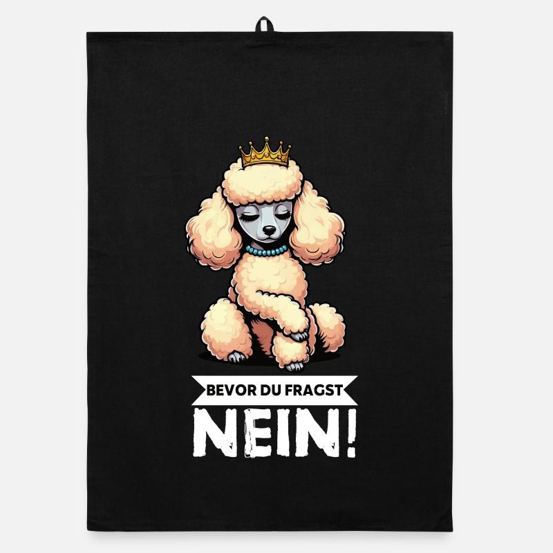 Before you ask Poodle Poodle owner Poodle dog Organic dish towel