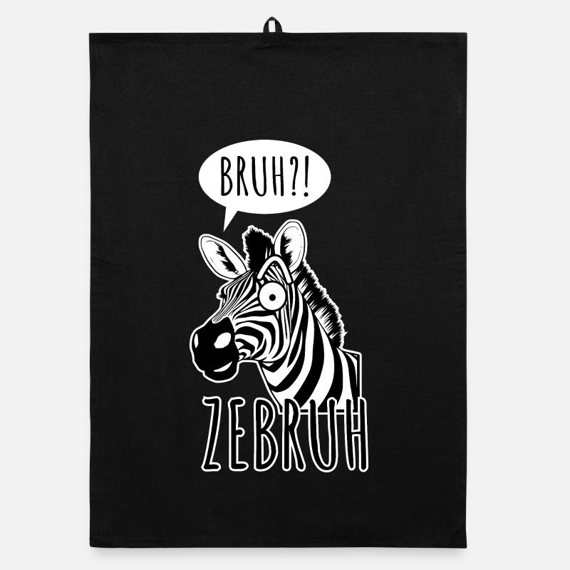 Zebra Bro - Ein ZeBRUH! Organic Geschirrtuch