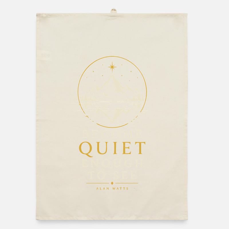 Quiet Mountain Reflection Organic dish towel