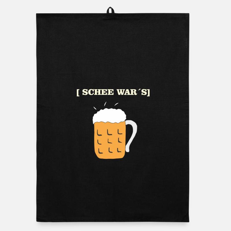SCHEE WARS BIERKRUG Organic Geschirrtuch