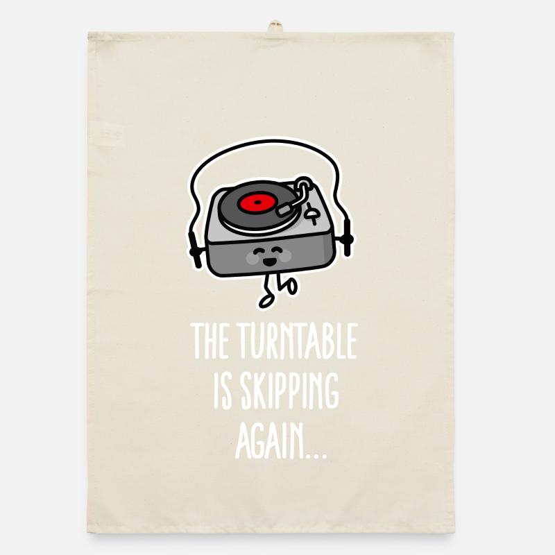 Vinyl record turntable jumps again Organic dish towel