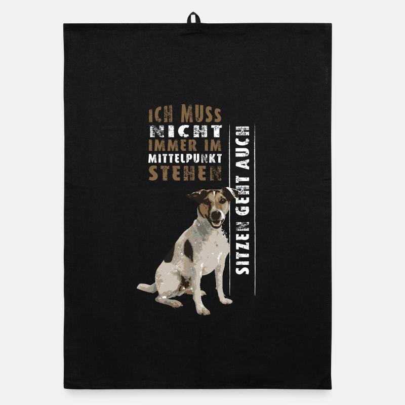 Ich muss nicht immer im Mittelpunkt stehen DOG Organic Geschirrtuch