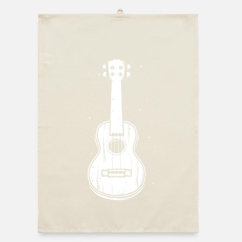 Ukulele Zeichnung Organic Geschirrtuch
