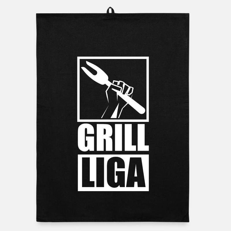 Logo de la Grill League Crache du feu Torchon bio