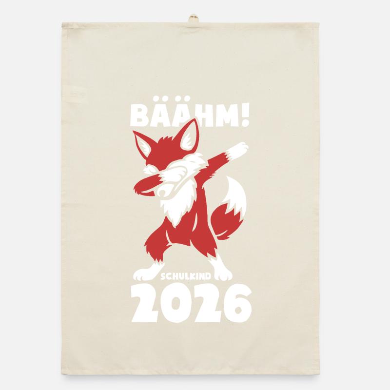 Bäääm! Schoolchild 2026 - Cunning Fox Organic dish towel