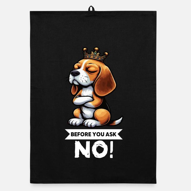 Avant de demander Beagle Beagle Propriétaire de Beagle Beagle Holder Torchon bio