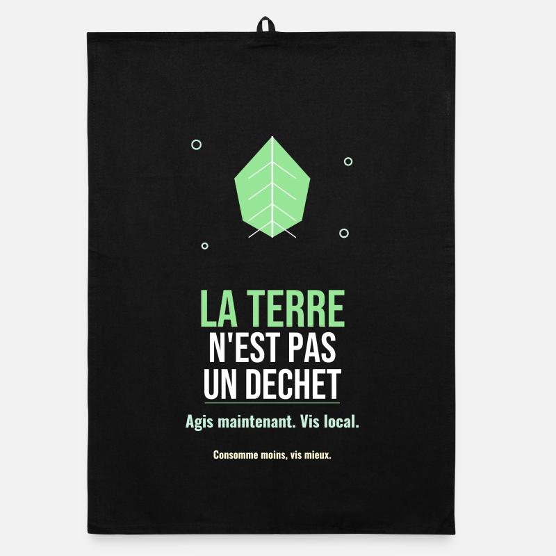La Terre N'est Pas Un Déchet Torchon bio