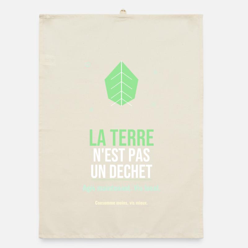 La Terre N'est Pas Un Déchet Torchon bio