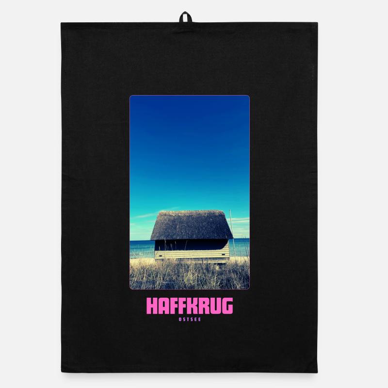 HAFFKRUG Strand - Organic Geschirrtuch - Schwarz