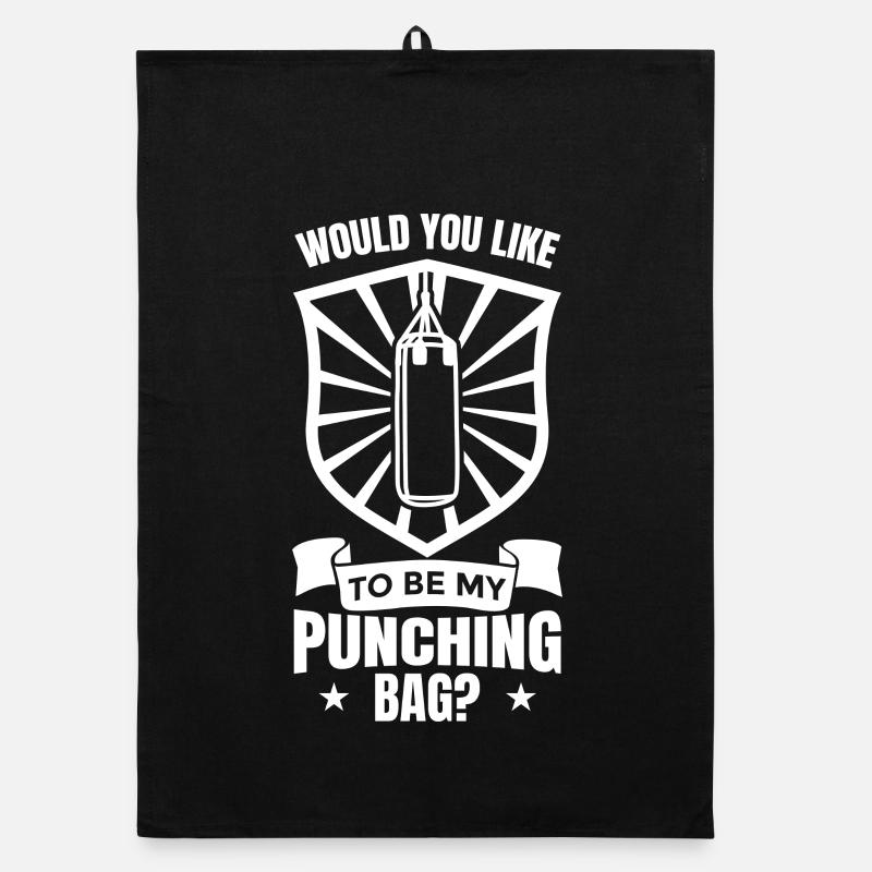 Veux-tu être mon punching-ball ? Torchon bio