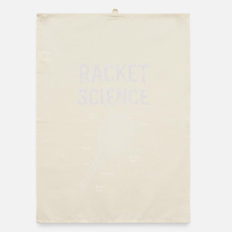 Racket Science - Tennis Racket fun Shirt Organic Geschirrtuch