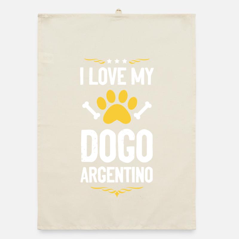 J’adore mon Dogue Argentino Torchon bio