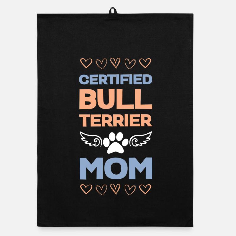 Maman Bull Terrier certifiée Torchon bio