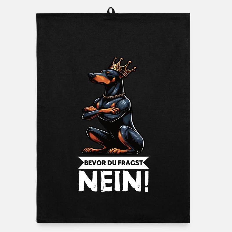 Avant de demander au propriétaire de doberman Torchon bio
